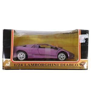 Red Box Lamborghini Diablo Purple 1/24 Scale Diecast Sports Car NEW NIB